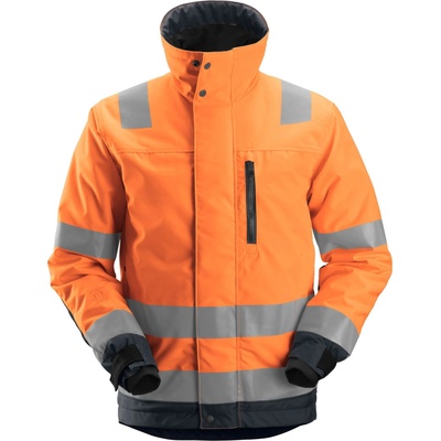 AllroundWork Snickers Workwear bunda reflexní zimní 37.5 třída 3 oranžová
