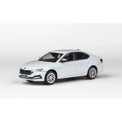 Abrex škoda Octavia IV 2020 Moon Metalíza Bílá 1:43
