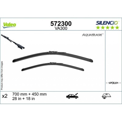 Valeo Silencio Aquablade set 700+450 mm VA 572300