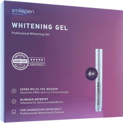 Smilepen Whitening Gel sada gelových bělicích per 6 x 5 ml