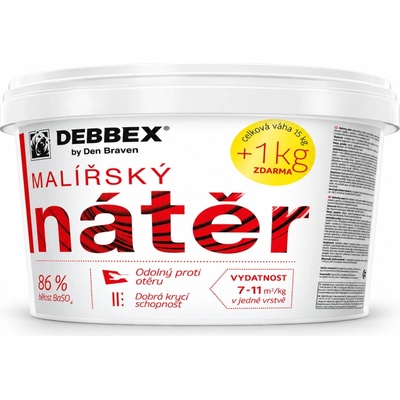 Malířský nátěr Den Braven T213N 7kg bílý