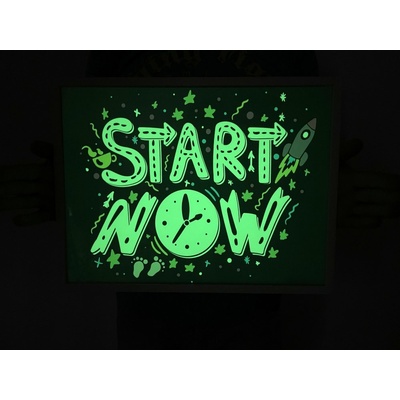 Obrázek svítící ve tmě - Motiv START NOW Formát A3 - Kód: 04912