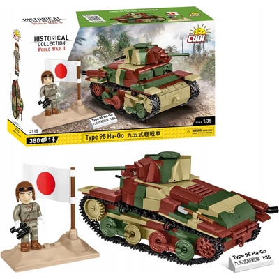COBI 3115 World War II 1:35 Japonský ľahký tank Mitsubishi Type 95 Ha-Go