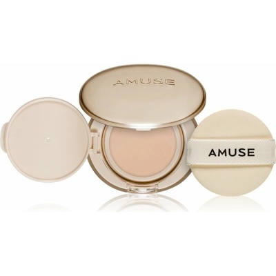 Amuse Dew Power Vegan Cushion 1.5 Natural Rozjasňující make-up v houbičce 15 g