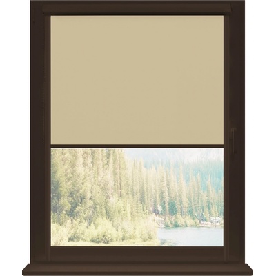 Dekodum Termoizolační roleta v hnědé kazetě, Tan Silver 67 x 150 cm