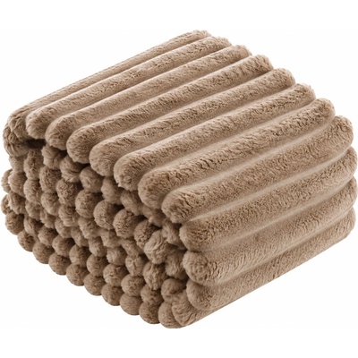 Posteloholici 1273114 Hřejivá deka z mikrovlákna Nuvio hnědá 160x200