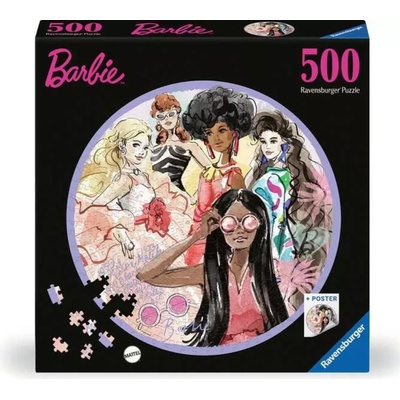 RAVENSBURGER Okrúhle Barbie Módne ikony 500 dielov