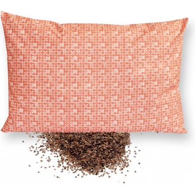 GADEO pohankový polštář KOLEČKA lososová + DÁREK 40x40 cm STANDART – Hledejceny.cz