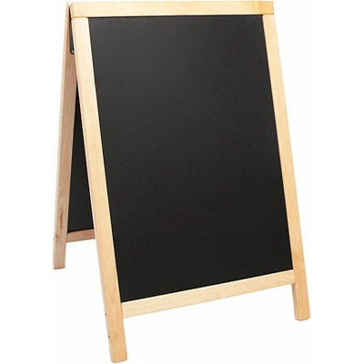 CONTACTO Tabuľka v drevenom ráme v prírodnej farbe, 550 x 850 mm 7695/080