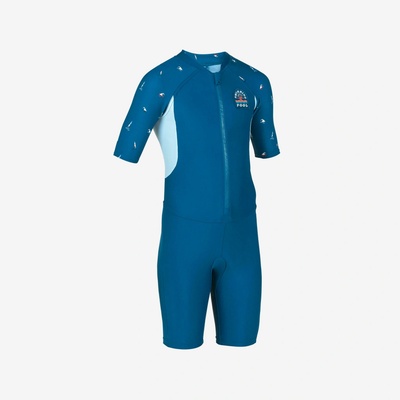 DECATHLON Chlapčenská plavecká kombinéza 100 modrá