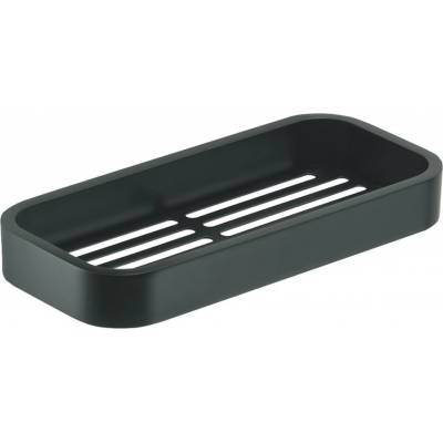 GEDY 321814 Smart polica do sprchy, 24,1 x 3 x 11,1 cm, čierna mat