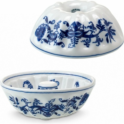 Český porcelán Dubí bábovka malá 14cm cibulák