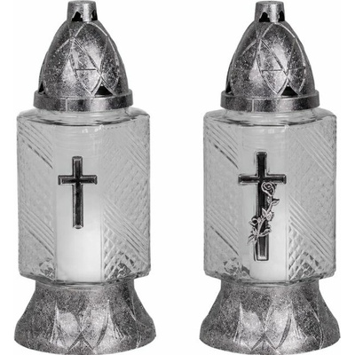 Kahanec Grave, sklo, Kríž, 20 h, 70 g, 24 cm, na hrob