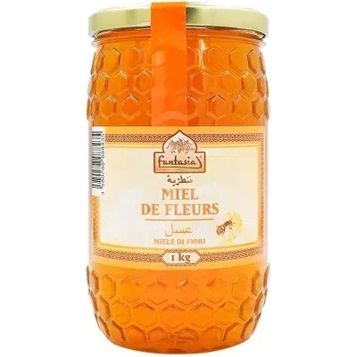 AGI KVĚTOVÝ MED 1KG SKLENICE - MIEL DE FLEURS POT 1 KG