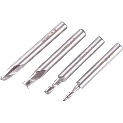 EXTOL CRAFT Frézy stopkové, sada 4ks, ∅3,2-4-6-6,3mm 408010B