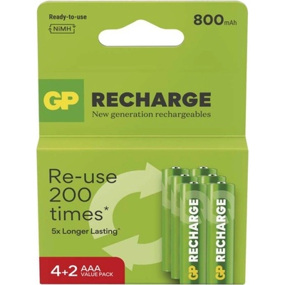 GP Recharge 800 AAA 6 ks 1032126081