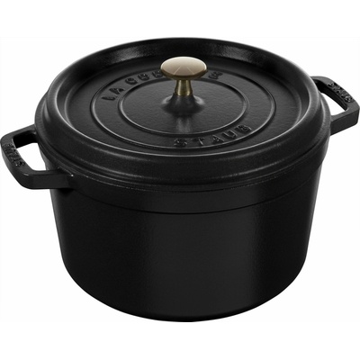 Staub Litinový vysoký hrnec s poklicí Cocotte, Ø 24 cm / 4,8 l, černá 1003561