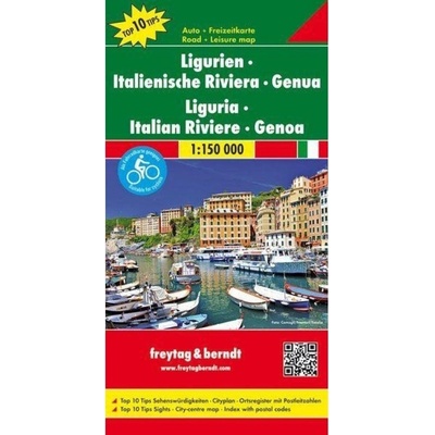 Ligurie Italská riviéra Janov mapa 1:150t FB
