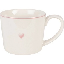 Clay Porcelánový hrnek se srdíčkem Beautiful Heart 12*8*7 cm re & Eef 275 ml