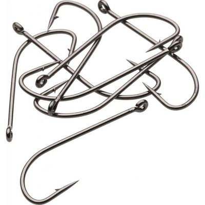 Kinetic Long Shank Single Hook Black vel.5 8 ks