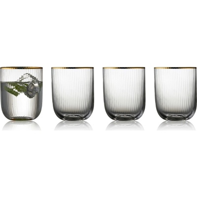 Lyngby Glas Pohár na vodu PALERMO GOLD 4 x 350 ml