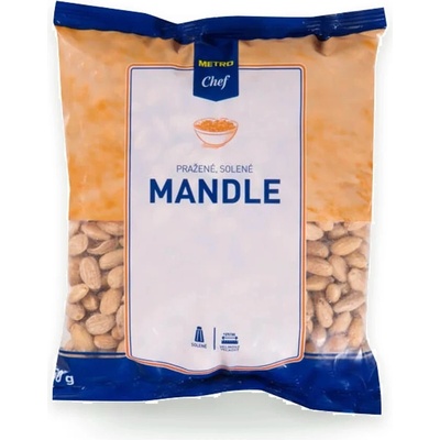 Metro Chef Mandle pražené solené 750 g