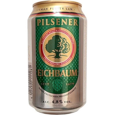 Eichbaum Pilsener 4,8% 0,33 l (plech)