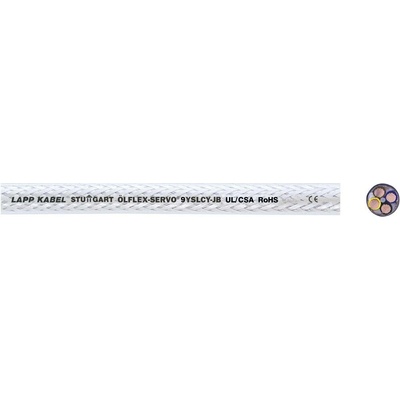 Lapp 9YSLCY-JB 37001/1 servo kábel 4 G 2.5 mm² 1m priehľadná
