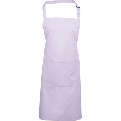 Premier PR154 Zástěra s laclem a kapsou na břiše Colours fialová lilac