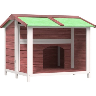 vidaXL Dog House Mocha 96 x 87 x 80,5 cm borovicový masiv