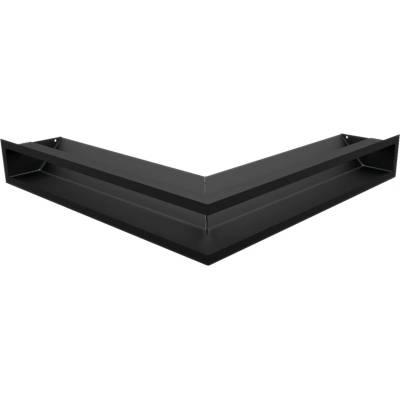 Kratki Rohová mriežka LUFT 560 x 560 x 90 mm stredová čierna 45S