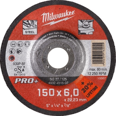 Milwaukee Brúsny kotúč 150 x 6,0 mm 4932471387