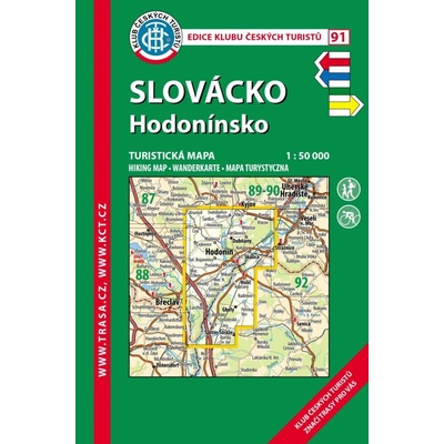 KČT 91 Slovácko, Hodonínsko 1:50 000 / turistická mapa – Hledejceny.cz