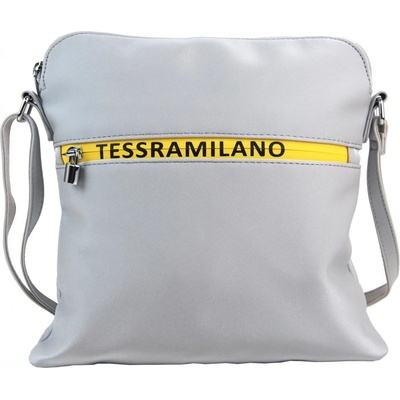 Maria Marni Športová crossbody dámska textiln á kabelka 5329-BB strieborná