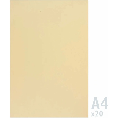 Sirio Color papír mix 170g/m² 20 listů 210 x 297 mm (A4) Krémová