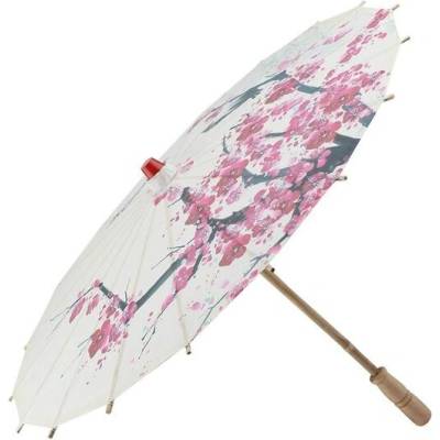 Genericer Malý zatahovací klasický ručně vyráběný olejovaný papírový deštník čínského japonského orientálního