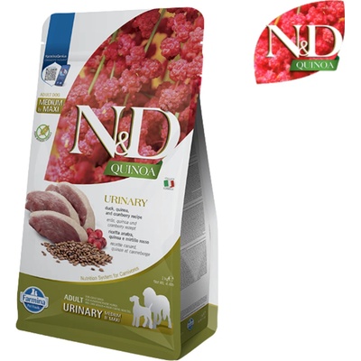 N&D Quinoa Dog Adult Medium & Maxi Grain Free Urinary Duck & Cranberry 7 kg