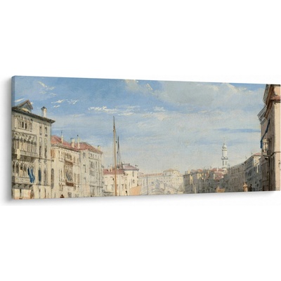 Obraz - Richard Parkes Bonington, The Grand Canal, reprodukcia, jednodielne 120x50 cm