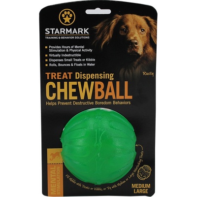 Starmark Treat Dispensing Chew loptička veľ. M L: cca Ø 9 cm