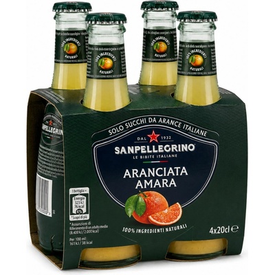 S.Pellegrino Aranciata Amara 4 × 200 ml