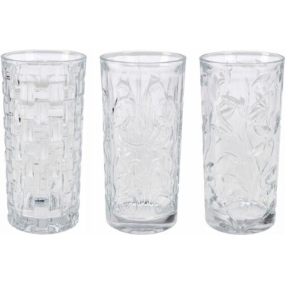 Glasmark 3 vzorovaných sklenic 380 ml