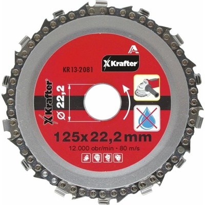 Kotouč pilový řetězový KR13 – Rozměr: 115 x 22,2 mm – Hledejceny.cz