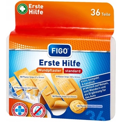 Figo sada voděodolných náplastí tělová Premium 36 ks
