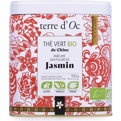 Terre d'Oc Jasmin BIO Zelený čaj 100 g