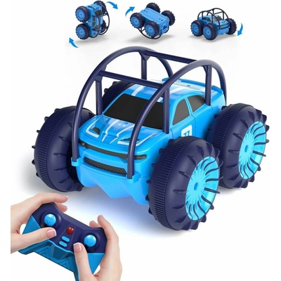 Maxtronic RC obojživelné auto RTR 4WD s LED, 15 km/h, modré