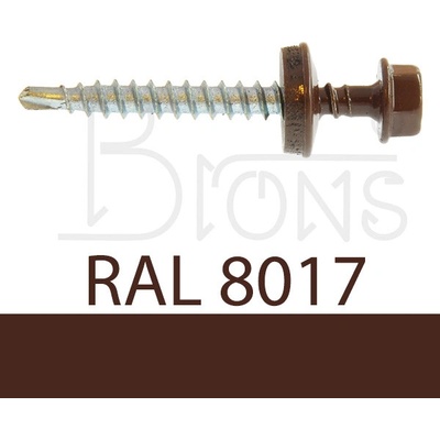 KLIMAS Farmářský šroub TEX • 4,8 x 55 hnědý RAL 8017 – Hledejceny.cz