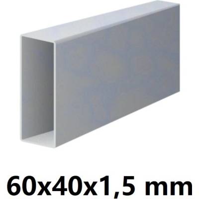 Pozinkovaný jeklový profil 60x40x1,5mm 3 m (JOKL-60x40x1.5-ZN-3)