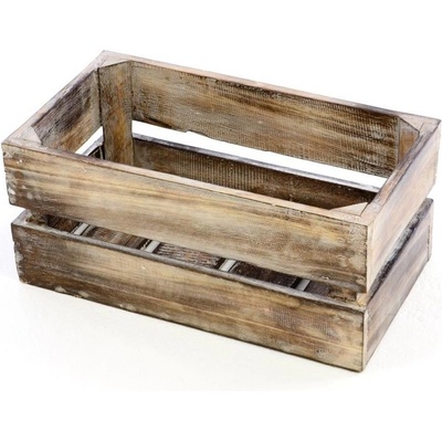 DIVERO Vintage debna, dohneda opálená 42 cm x 23 cm