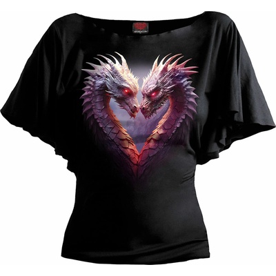 tričko Heart Of Dragons Čierna