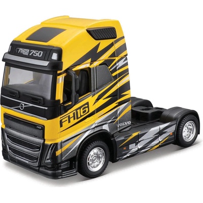 Bburago Haulers Custom Cabs Volvo FH16 Globetrotter 750 XXL Yellow 1:43